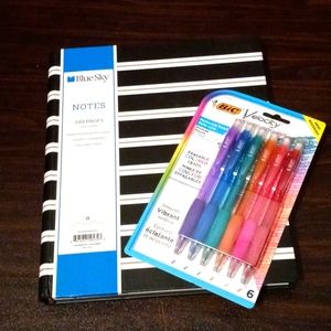 Blue Sky notebook & pencils